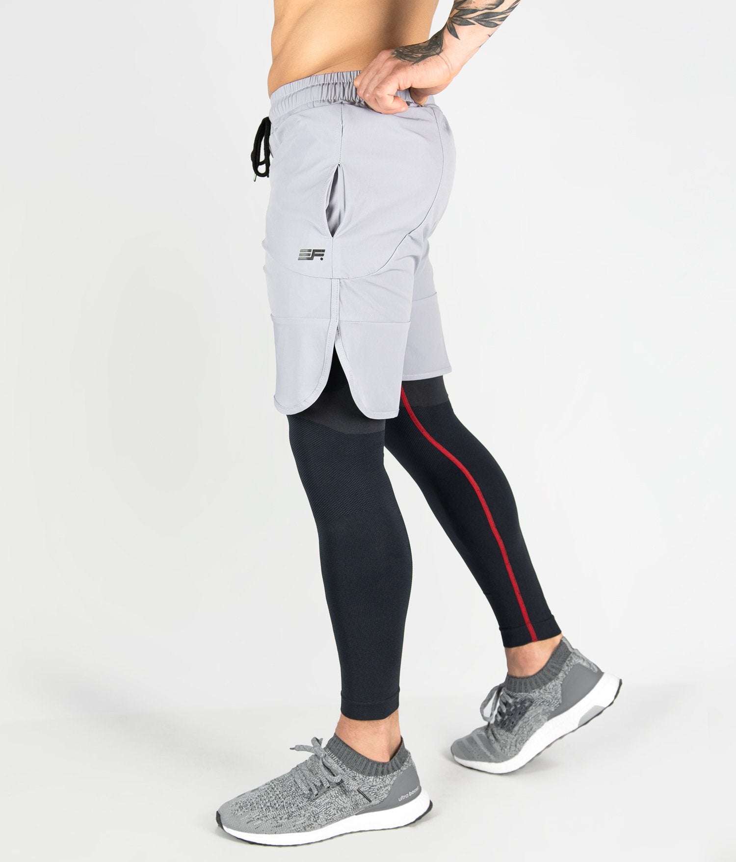 Contour Shorts - Light Grey - EVERFIT