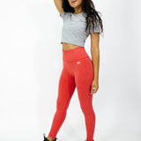 Streak Leggings - Coral